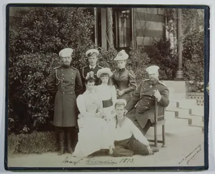 Zar Alexander III. (1845-94) umgeben von seiner Familie in Livadia, 1893